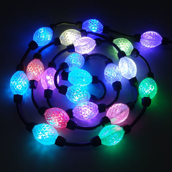 DC24V 35/24mm 6LEDs 360degree,20/40/50balls/string, Addressable LED pixel string, 3D LED Glowing ball light , 3D luminous ball, point light source